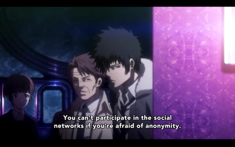 "You can't participate in the social networks if you're afraid of anonymity."