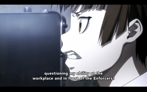 "...I'd like you to refrain from questioning my ability at the workplace and in front of the Enforcers!"