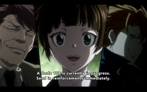 (Tsunemori grins happily, while Masaoka and Kagari both smile knowingly.)