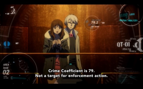 "Crime Coefficient is 79. Not a target for enforcement action."