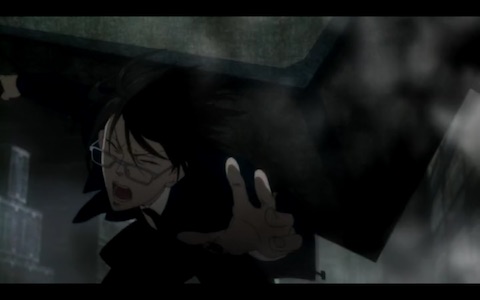(Ginoza is crushed by falling boxes)