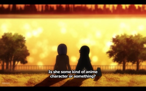 "Is she some kind of anime character or something?"