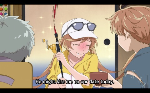 "He might kiss me on our date today."