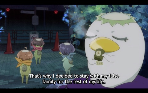 Kazuki: "That's why I decided to stay with my false family for the rest of my life."