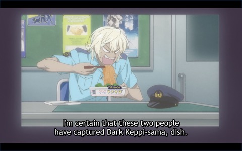 Sara: "I'm certain that these two people have captured Dark Keppi-sama, dish."