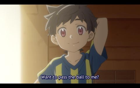 Young Kazuki: "Want to pass the ball to me?"
