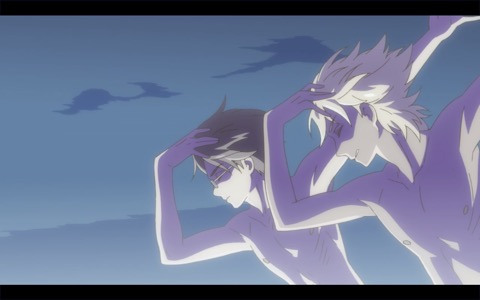 (Leo and Mab skate expertly side by side, as the boys have done all series)