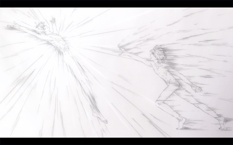 (Mab vanishes in a blinding light as Leo reaches for him)